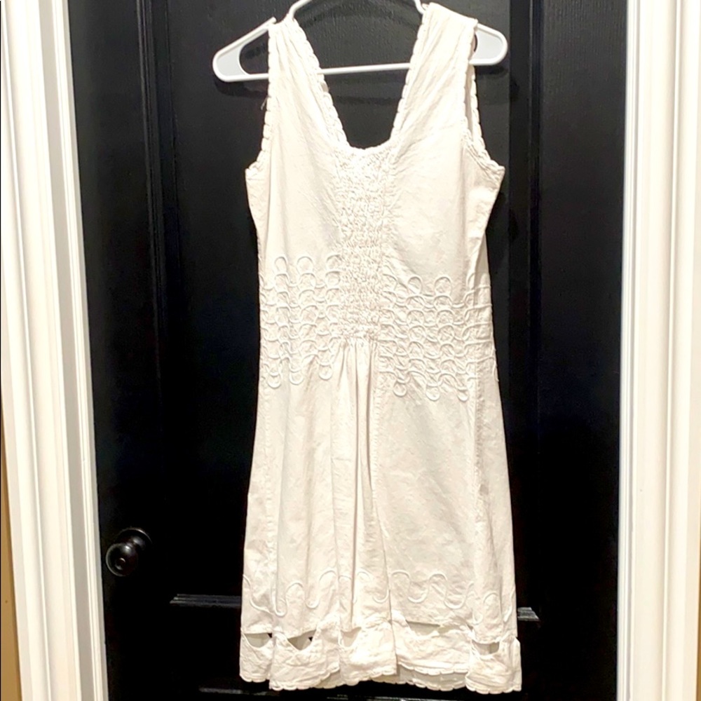 White eyelet sundress